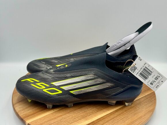 ADIDAS F50 Elite Laceless FG Men\'s Soccer Cleats Black/Lemon JH7629 Men’s 9.5 main image 4